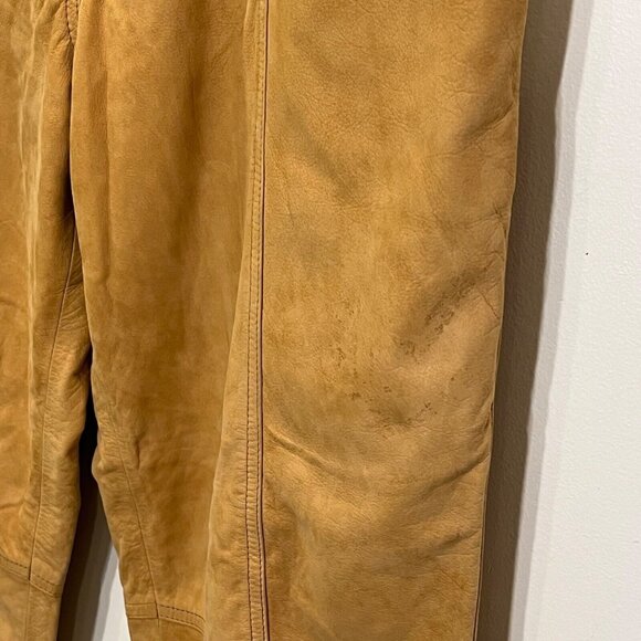 Vtg Leather Pants Women 12 (S) High Waist Western 80s Retro Country Rodeo 90s - Picture 8 of 16